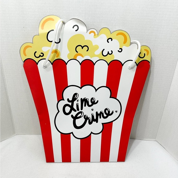 Lime Crime Popcorn Shaped Paper Gift / Storage Bag - Picture 3 of 8
